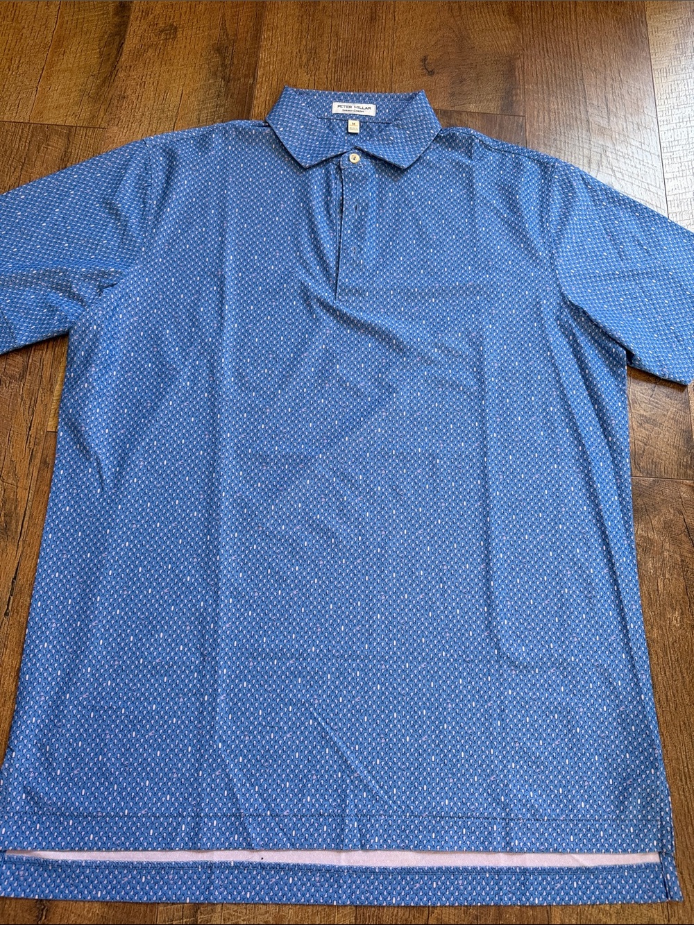 Peter Millar Navy Blue Microdot Polo